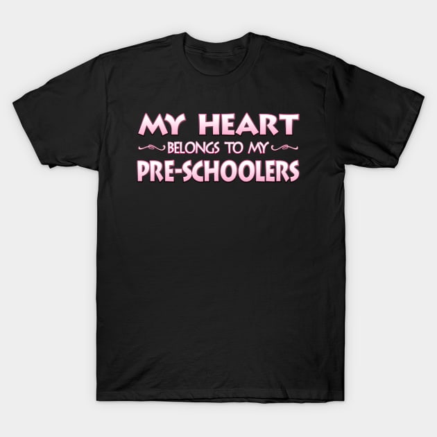 Valentine's Day School Gift For Preschool or Pre-K Teachers T-Shirt by MagikTees